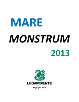 dossier “Mare monstrum 2013”