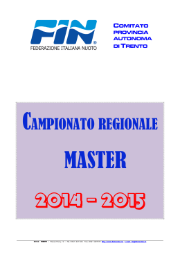 Campionato Regionale Master Open