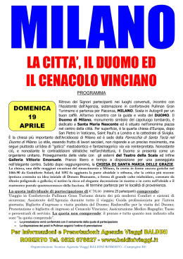 MILANO Cenacolo Vinciano e Duomo 2015