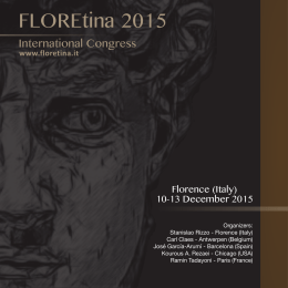 Final Program - FLOREtina 2015