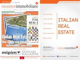 Italian real estate - Monitorimmobiliare