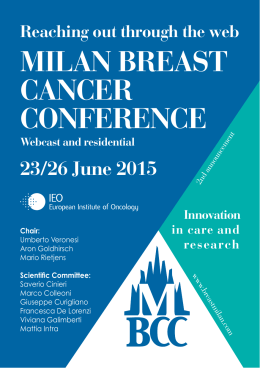 MILAN BREAST CANCER CONFERENCE