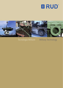Tecnologia Militare Military Technology
