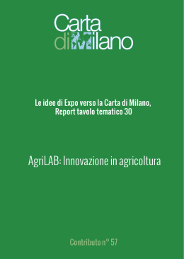 AgriLAB: Innovazione in agricoltura