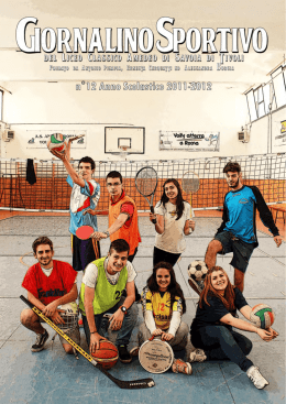 Giornalino sportivo 2012 - Liceo Classico Amedeo di Savoia