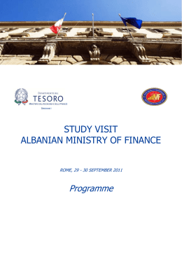 study visit albanian ministry of finance