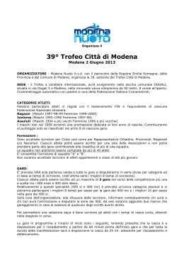 Regolamento - ASD Modena Nuoto