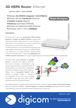 3G HSPA Router Ethernet