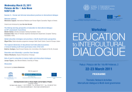 Intercultural dialogue & Multi-level Governance.