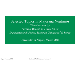 Lecture 1 - INFN Sezione di Napoli