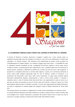 Calendario 1 - Comune di Montorio al Vomano
