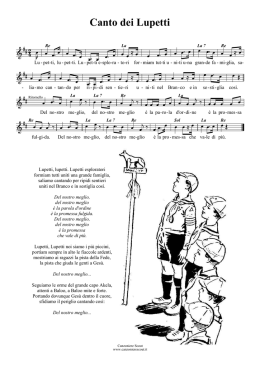 Canto dei Lupetti - Canzoniere Scout