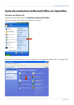 Sostituire Microsoft office con Openoffice