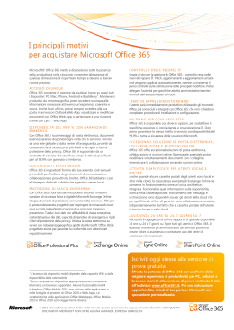 I principali motivi per acquistare Microsoft Office 365