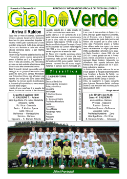 Gialloverde 2013-16 Raldon - asd calcio caldiero terme