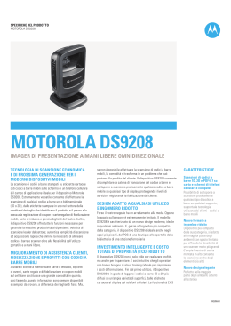 Motorola DS9208 Imager di presentazione a mani