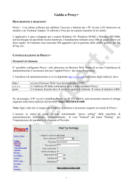 Guida a Proxy + formato pdf