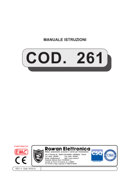 Cod.261 generatore di rampe a gradini 0÷10V