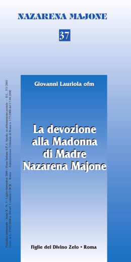 La devozione alla Madonna di Madre Nazarena Majone La