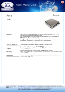 Converter TG004 - ETG elettronica Notizie