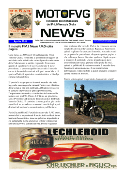 Moto Fvg News 04 2014 - FMI Friuli Venezia Giulia