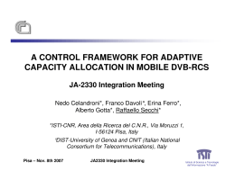 a control framework for adaptive capacity allocation in mobile dvb-rcs