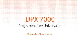 DPX 7000 Programmatore Universale