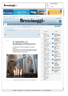 Bando Patrimonio 2012 - Fondazione della Comunità Bresciana