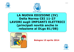 Norma CEI 11-27 - CNA Emilia Romagna