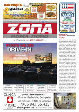 Zona 23-10-15 - Il notiziario gratuito di Roma Nord