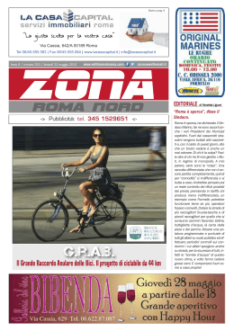 Zona 22-05-15 - Il notiziario gratuito di Roma Nord