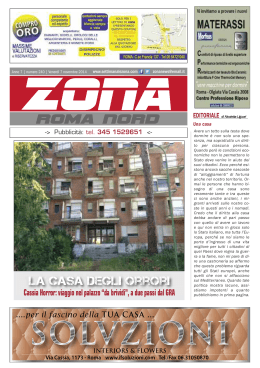 Zona 7-11-14 - Il notiziario gratuito di Roma Nord