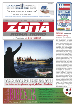 Zona 8-05-15 - Il notiziario gratuito di Roma Nord