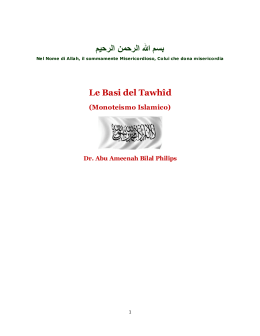 Le Basi del Tawhîd – Bilal Philips