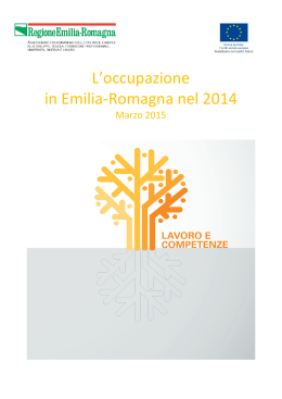 L`occupazione in Emilia-Romagna nel 2014
