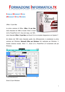 storia di microsoft office (microsoft office history)
