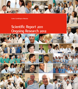 Scientific Report 2011 Ongoing Research 2012