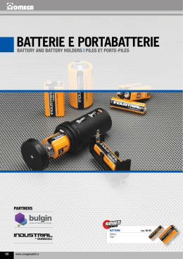 Batterie e portabatterie