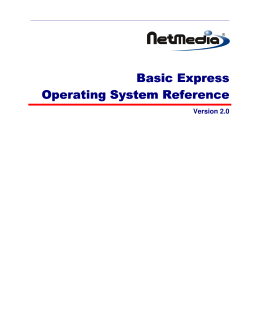 Basic Express Operating System Reference