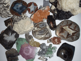 Geologia: I Minerali - Istituto Ven. A. Luzzago
