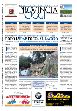 Gennaio 2012 - Unione Industriali Cuneo