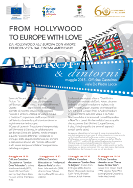 From Hollywood to EuropE witH lovE