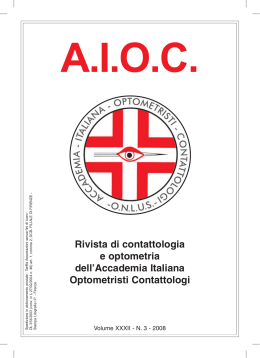 Rivista di contattologia e optometria dell`Accademia Italiana