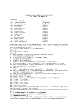 27.02.2014 - Ordine degli Avvocati di Pescara