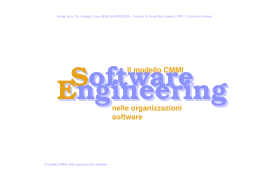 CMMI nelle organizzazioni software