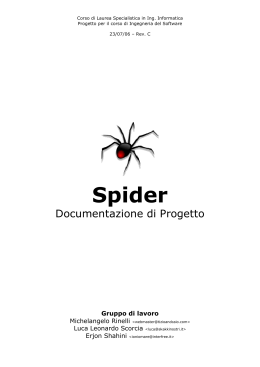Spider - Progetto