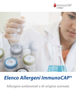 Elenco Allergeni ImmunoCAP®