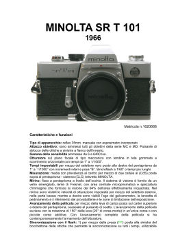 minolta sr t 101 1966 - Massimo Scotti nel Web