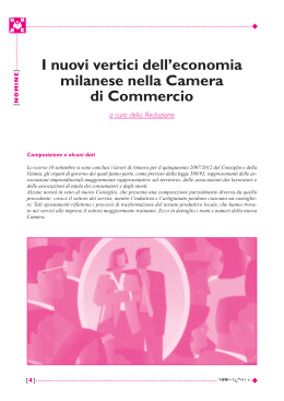 I nuovi vertici dell`economia milanese nella Camera di Commercio