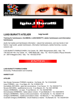 Training for hairdressers | GLOBElife | LUIGI BURATTI | atelier